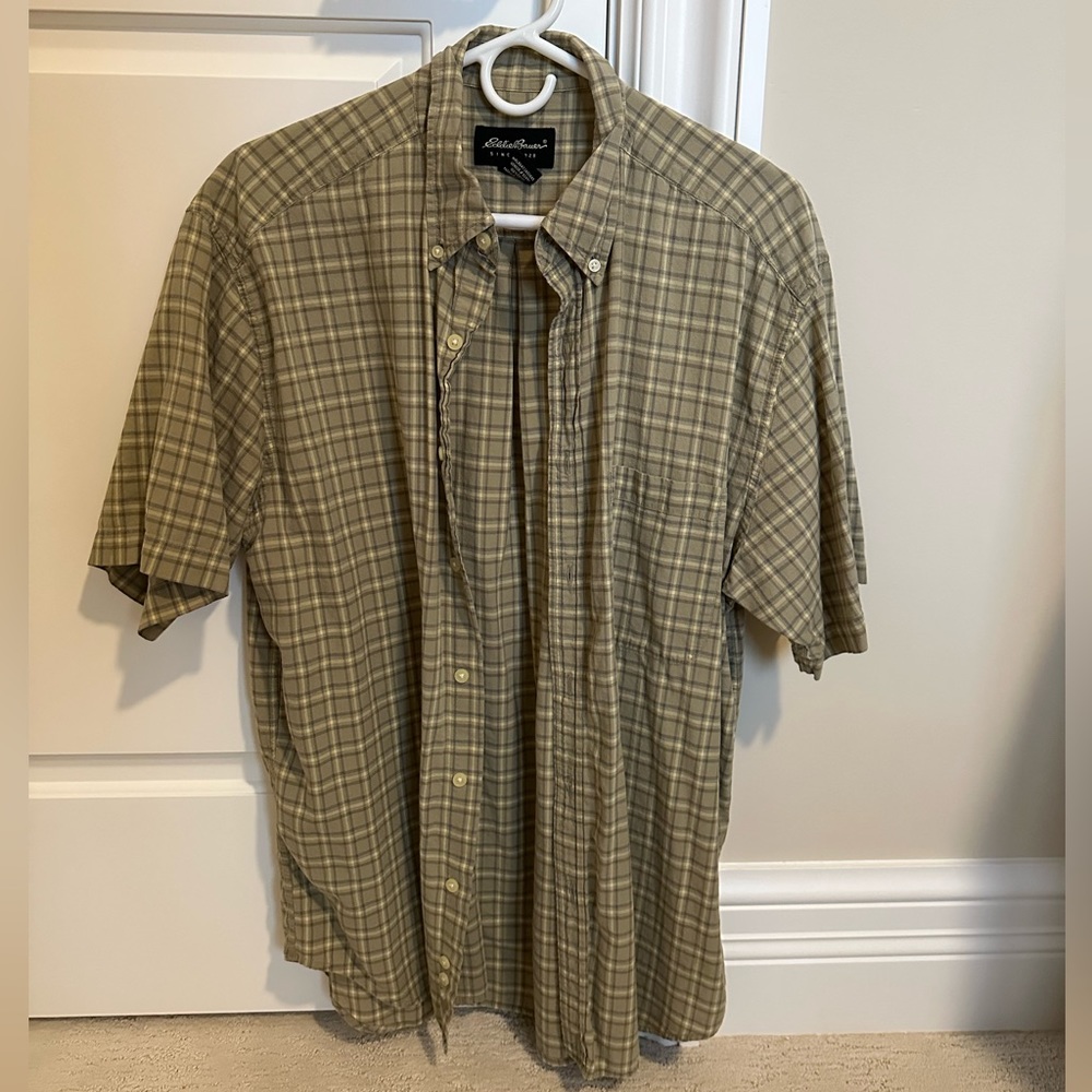 Eddie Bauer Short Sleeve Oxford Shirt M